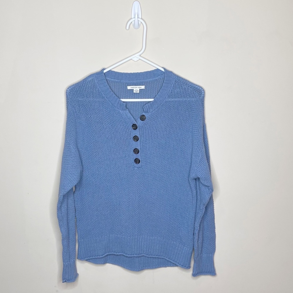 American Eagle Knit Sweater Henley